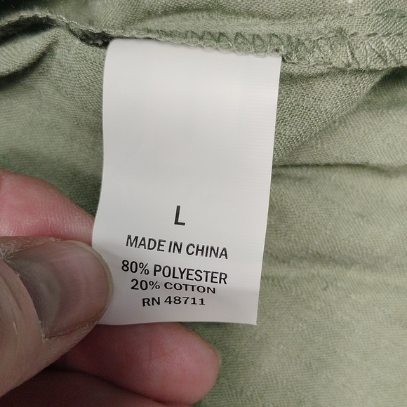 Falls Creek Women's Olive Colored Top Size Large - Picture 5 of 9